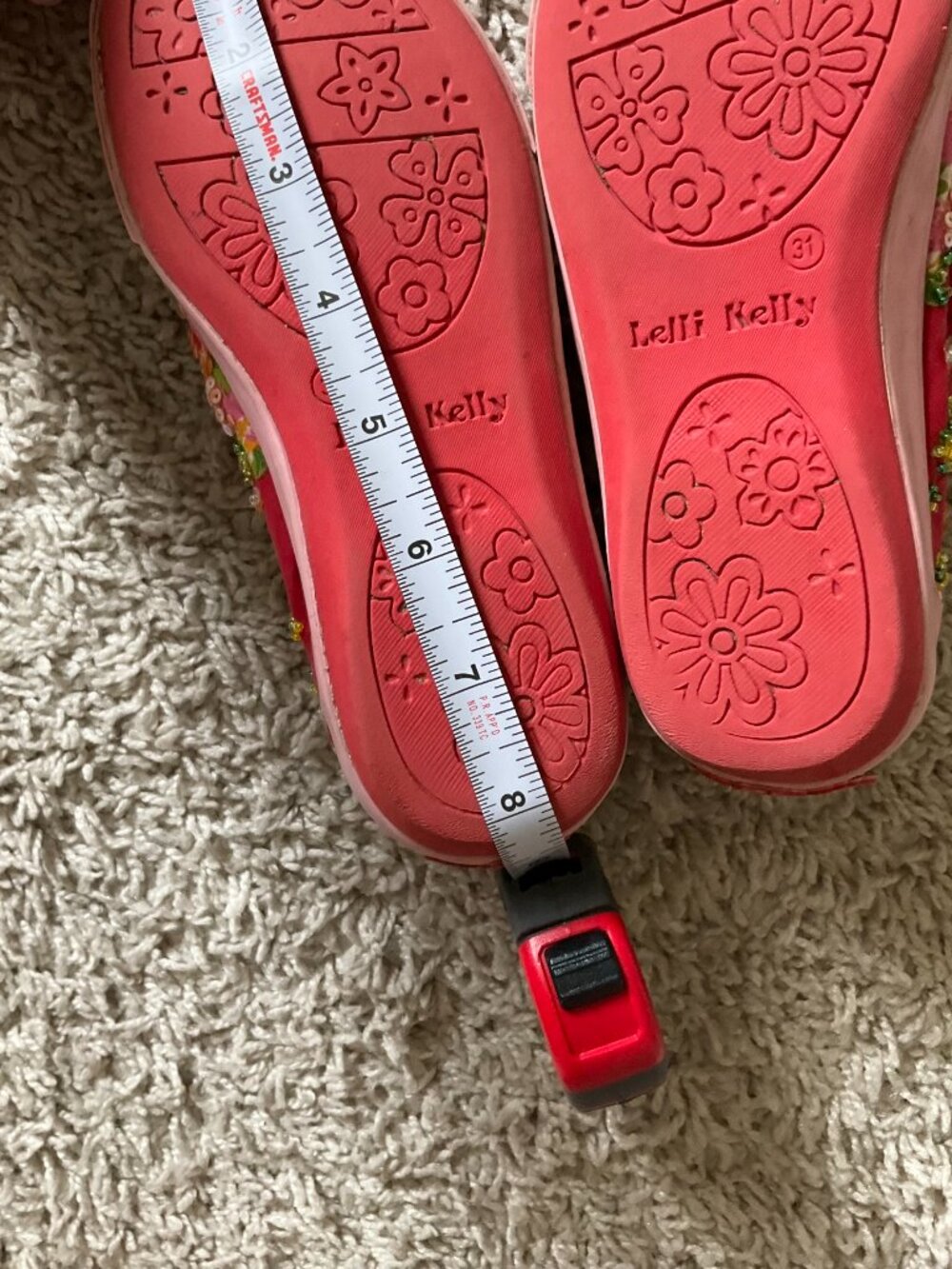 Lelli Kelly Red Mary Janes Shoes. Size: EU 31 Little Girl (US 13 Little Girl). - Picture 7 of 8